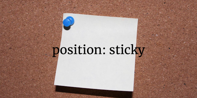 position: stickyが効かない場合に確認すること。リセットCSSにも注意